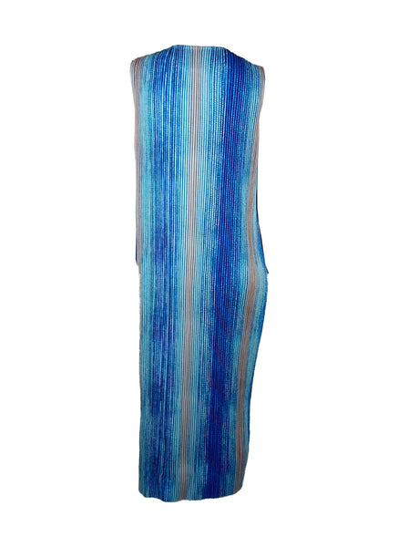 7250001 Striped Sleeveless Dress 01