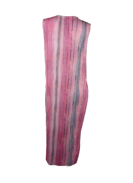 7250001 Striped Sleeveless Dress 01