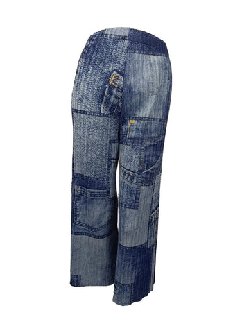 7250007 Denim Blend Pleated Pant