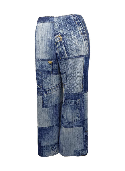 7250007 Denim Blend Pleated Pant