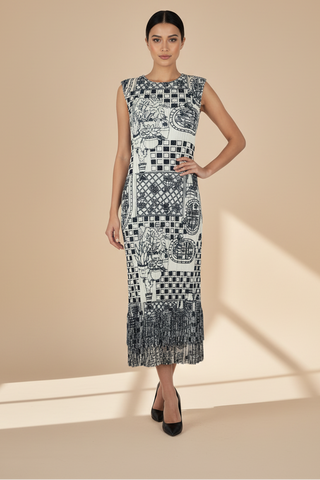 Fringe Harmony Pleated Dress