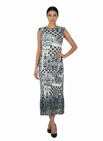 Fringe Harmony Pleated Dress