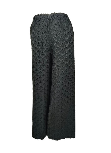 7250010 Petal Textured Elastic Waistband Pants