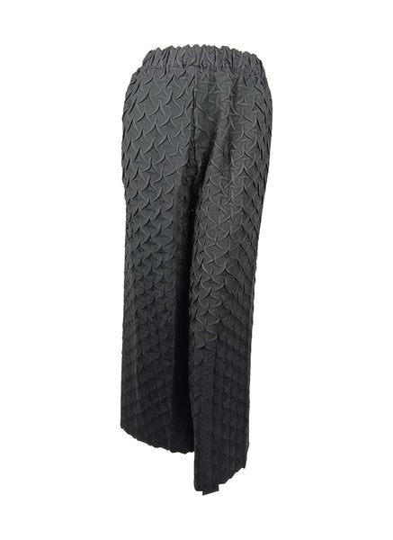 7250010 Petal Textured Elastic Waistband Pants