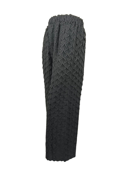 7250010 Petal Textured Elastic Waistband Pants