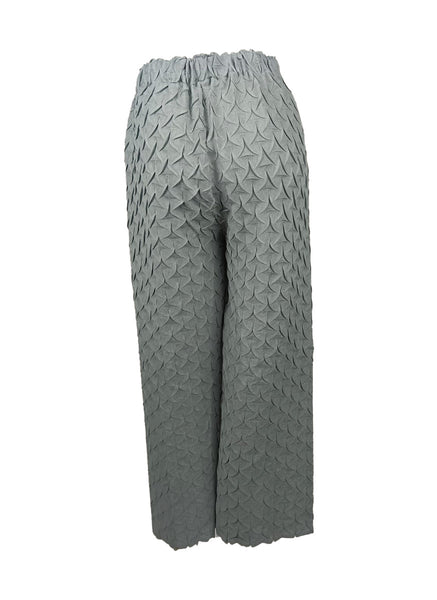 7250010 Petal Textured Elastic Waistband Pants