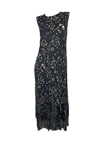 7250014 Fringe Hem Sleeveless Midi Dress 14