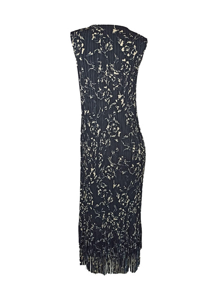 7250014 Fringe Hem Sleeveless Midi Dress 14