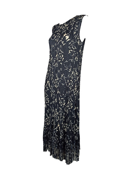 7250014 Fringe Hem Sleeveless Midi Dress 14