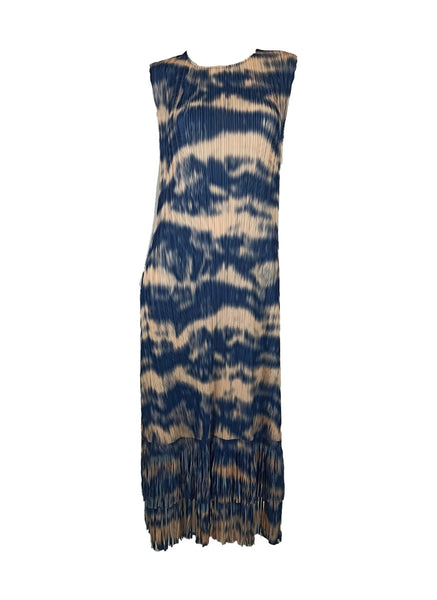 7250014 Fringe Hem Sleeveless Midi Dress 14