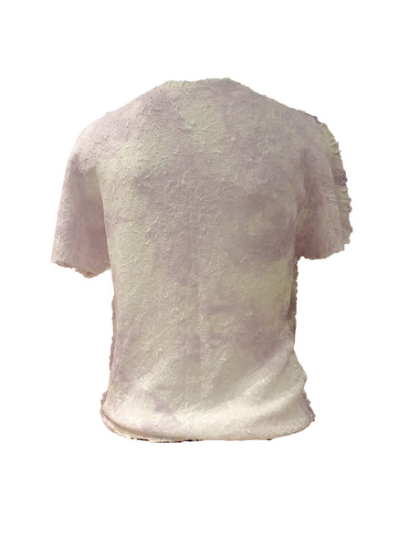 7250017 Crinkled Dyed Short Sleeve Top