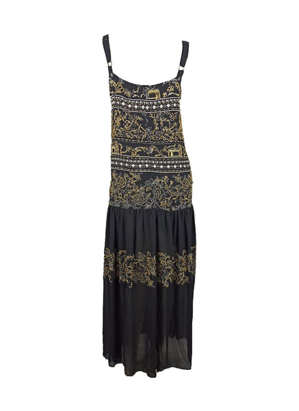 7250025 Embellished Vintage Maxi Dress