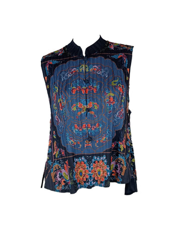 7250032 Imperial Flora Pleated Top