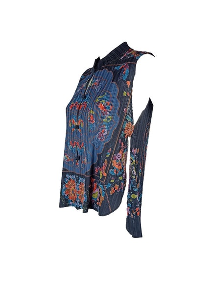 7250032 Imperial Flora Pleated Top