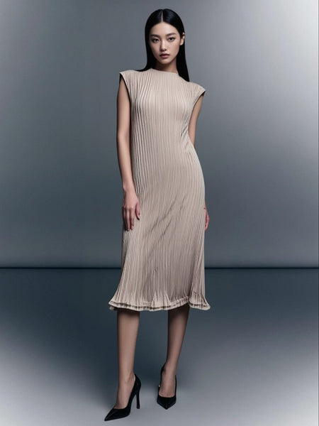 7250033 Aurora Pleated Maxi Dress