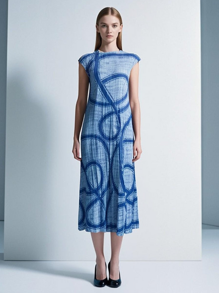 Canvas In Motion Midi Dress