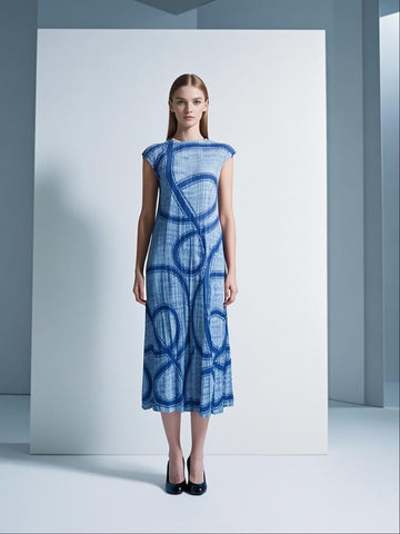 7250034 Canvas In Motion Midi Dress