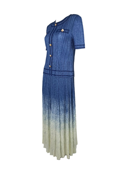 7250035 Waves of Elegance Top & Skirt Set