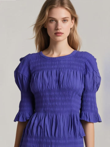 6250013 Gathered Ruched Top