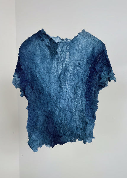 Abstract Patterned Creased Top