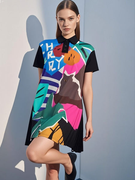 8250001 Summer Splash Polo Dress
