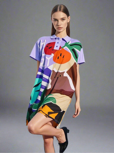 8250001 Summer Splash Polo Dress