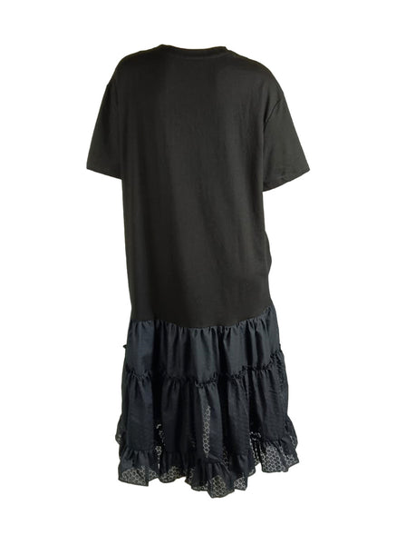 8250002 Graphic Cat Ruffle Dress