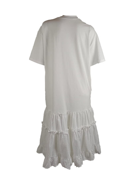 8250002 Graphic Cat Ruffle Dress