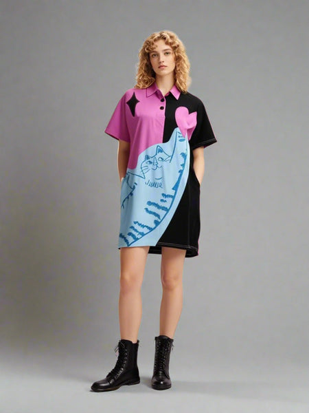 8250003 Sweetheart Polo Shirt Dress