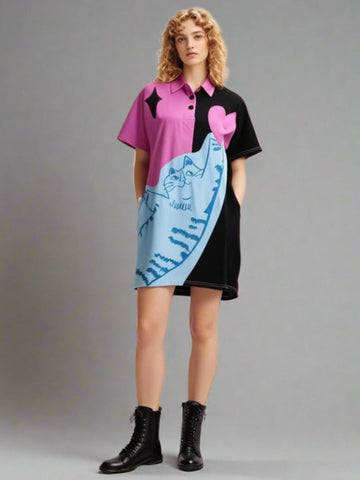 8250003 Sweetheart Polo Shirt Dress