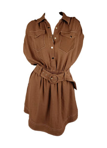 8250015 Timeless Belted Mini Dress