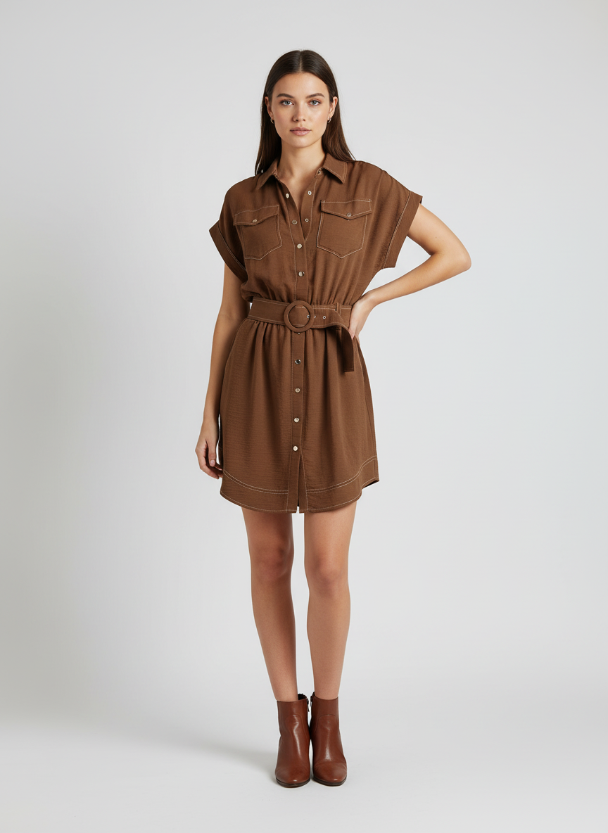Timeless Belted Mini Dress