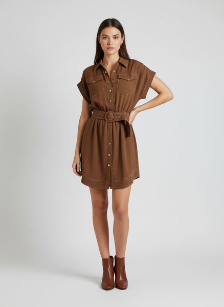 Timeless Belted Mini Dress