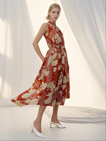 Amber Sky Floral Dress