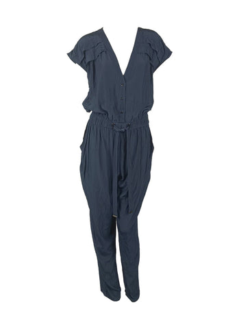 825002 Flutter Sleeves V-Neck Jumpsuit
