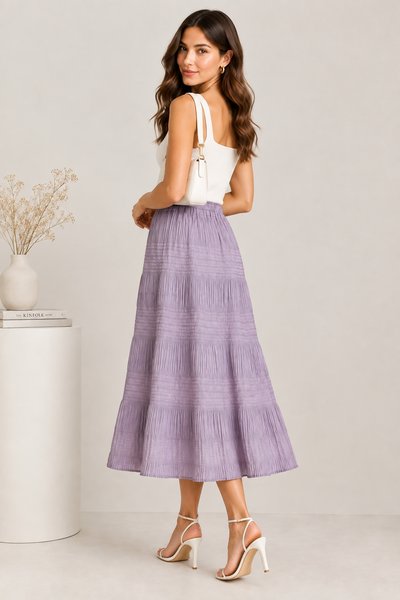 Fine Pleats Pleated Skirt