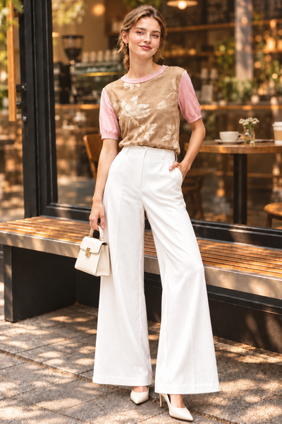 Delicate Floral Silk Top