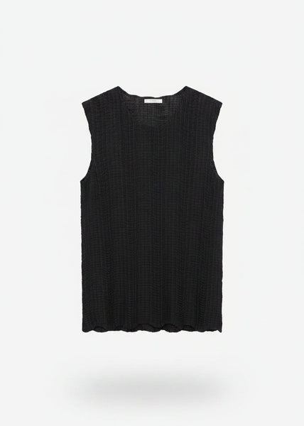 Wavy Stripes Pleated Top