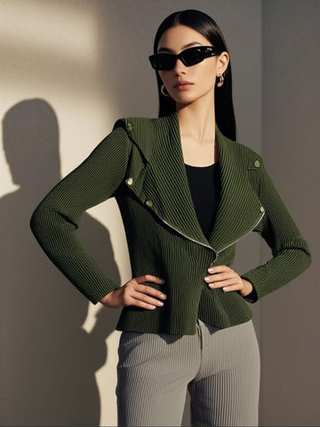 9240036 Pleated Bike Jacket