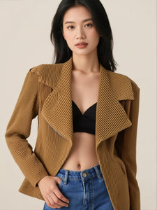 9240036 Pleated Bike Jacket
