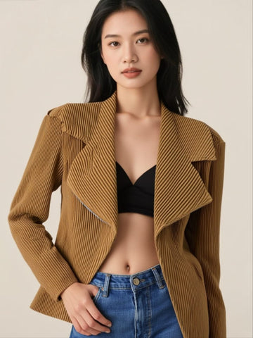 9240036 Pleated Bike Jacket