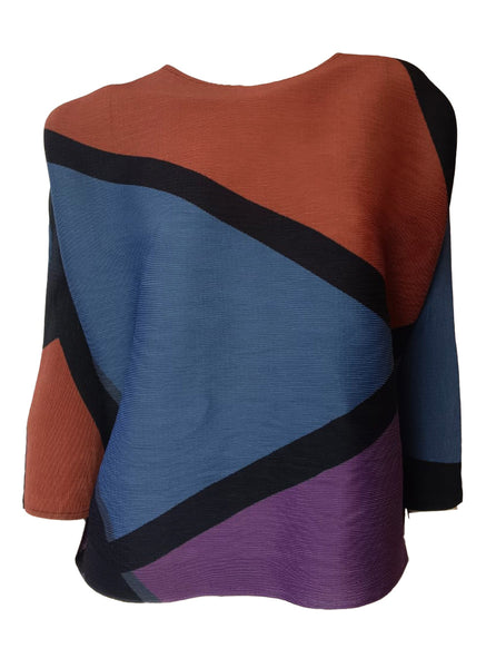 9250005 Geometric Long Sleeve Top