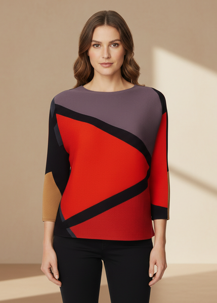 Geometric Boxy Top