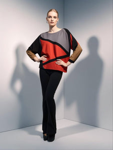9250005 Geometric Long Sleeve Top