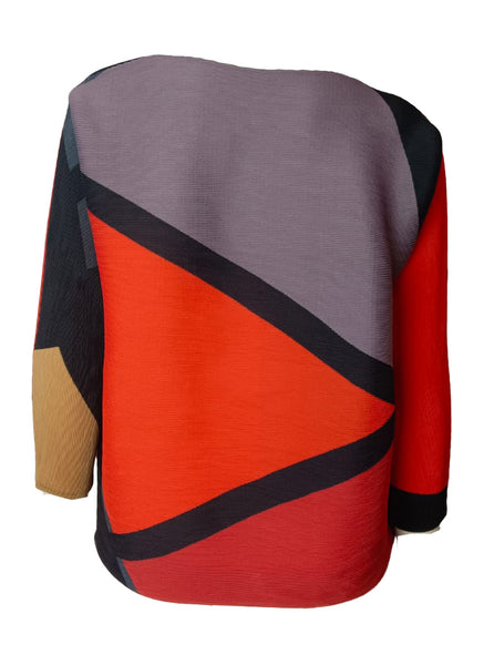 9250005 Geometric Long Sleeve Top