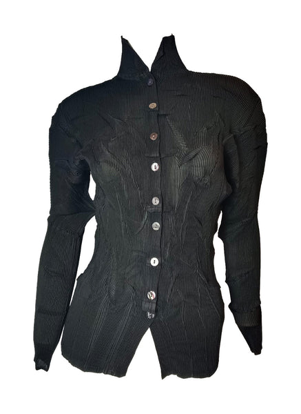 9250006 High Neck Sculpted Blouse