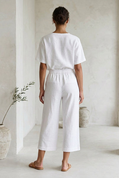 Wide Leg Linen Pants