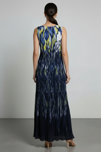 Abstract Print Maxi Dress