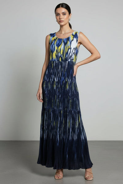 Abstract Print Maxi Dress