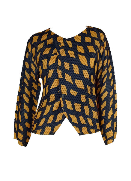 D240004 Long Sleeve Pleated Cardigan